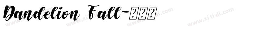 Dandelion Fall字体转换